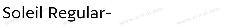 Soleil Regular字体转换
